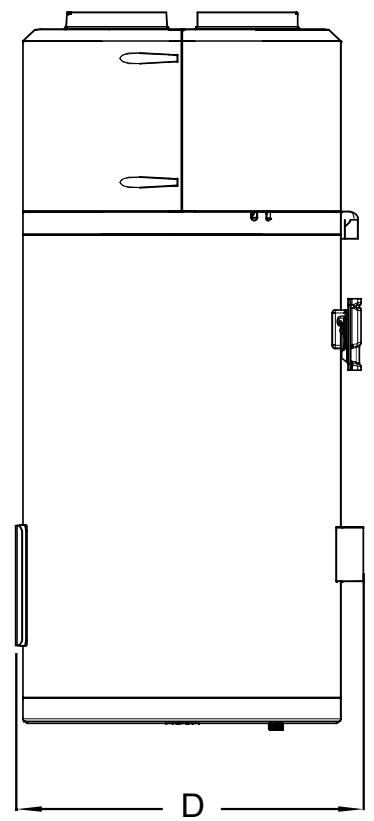 HAIER HP110M5 - Dimensions de l'installation - 2