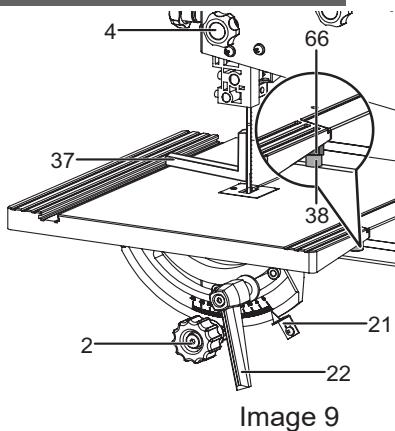 TITAN TTB705BDS - Mise à l'équerre de la table de travail et de la lame de la scie - 3