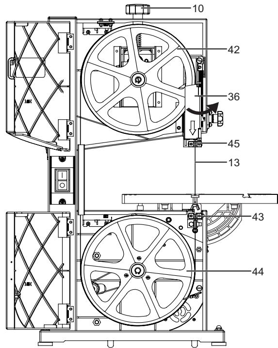 TITAN TTB705BDS - Installation et réglage de la lame - 4