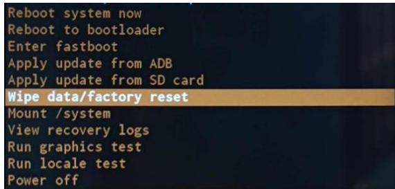LOGICOM LOGIKIDS11P - Réinitialisation de l'appareil en mode "récapération": - 1