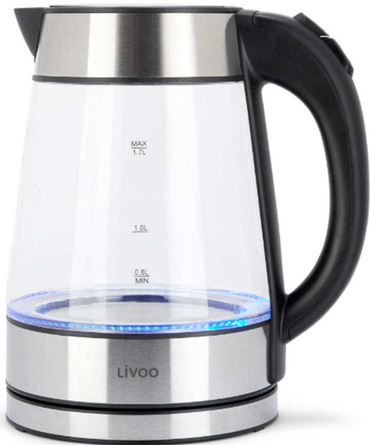 LIVOO DOD199 - Bouilloire en verre - 1