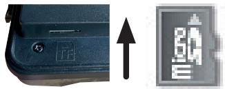OPTEX 990460 CAM460 - 5.3) Insertion d'une carte mémoire - 1