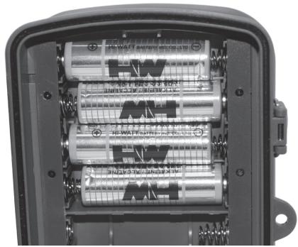 OPTEX 990460 CAM460 - 5.2) Insertion des piles - 2