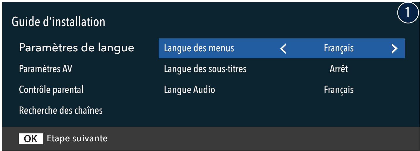 CGV E-SAT4K - GUIDE D'INSTALLATION RAPIDE (première mise en service) - 1
