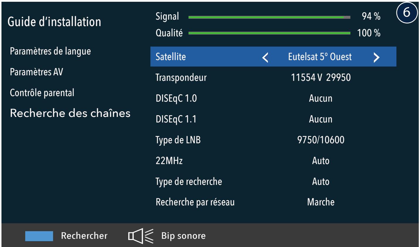 CGV E-SAT4K - GUIDE D'INSTALLATION RAPIDE (recherche des chaînes) - 1