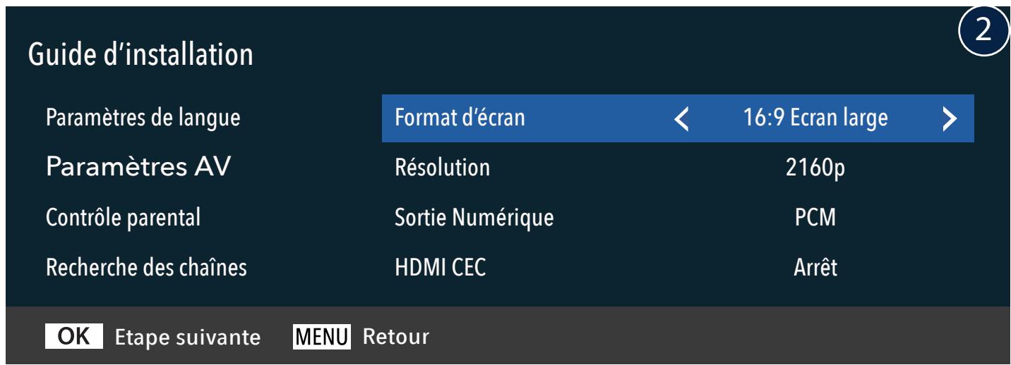CGV E-SAT4K - GUIDE D'INSTALLATION RAPIDE (première mise en service) - 2