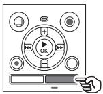 OM SYSTEM WS 882 - Appuyez sur la touche CALENDAR/SCENE pendant que l'enregistreur vocal est en mode d'arrêt. - 1