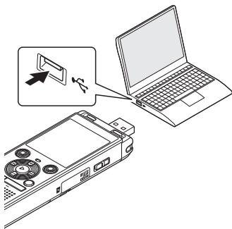 OM SYSTEM WS 882 - Connexion de l'enregistreur vocal à un ordinateur - 2