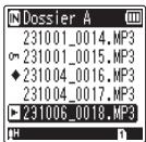 OM SYSTEM WS 882 - Effacement de fichiers/index - 1