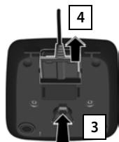 GIGASET A170 - A170A - AL170 - AL170A - A270 - A270A - Raccordement du chargeur (s'il est fourni) - 2