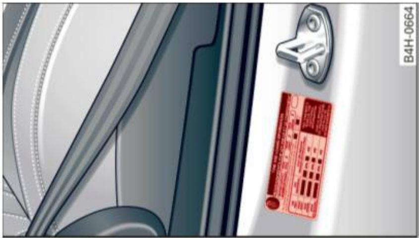 AUDI A8 S8 (2014) - Pression de gonflage des pneus à froid - 1