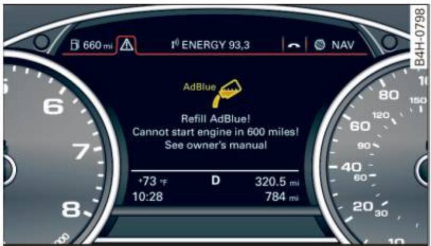 AUDI A8 S8 (2014) - Indicateur sur le bloc-instruments - 1