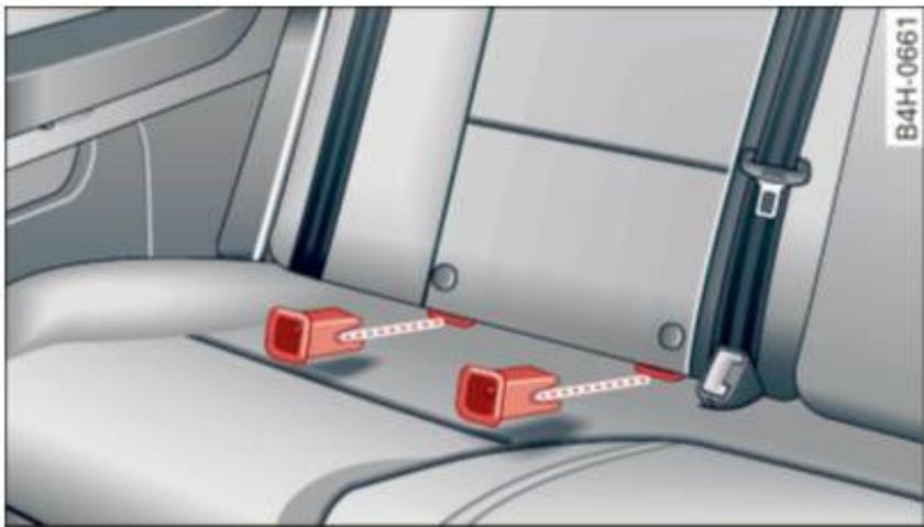 AUDI A8 S8 (2014) - Supports-guides pour points d'ancrages inférieurs - 1
