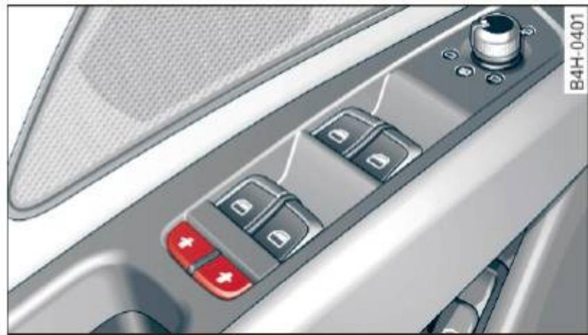 AUDI A8 S8 (2014) - Verrou de sécurité électrique pour les enfants dans les portes arrière - 1