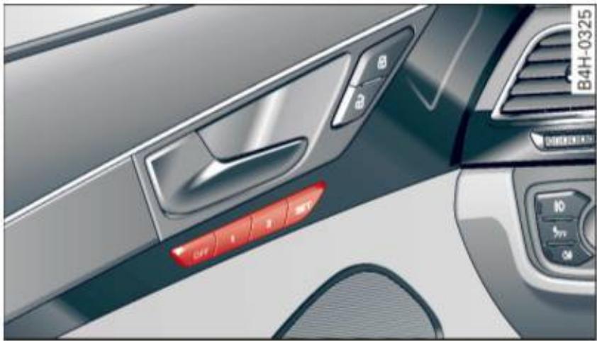 AUDI A8 S8 (2014) - Boutons de mémorisation - 1