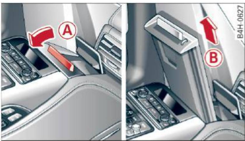 AUDI A8 S8 (2014) - Table pliante dans la console centrale - 1