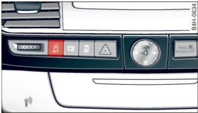 AUDI A8 S8 (2014) - Activer/désactiver manuellement Start-Stop-System - 1