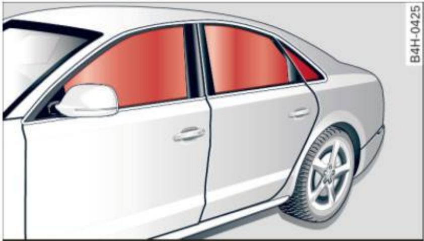 AUDI A8 S8 (2014) - Comment fonctionnent les coussins gonflables latéraux - écran gonflable - 1