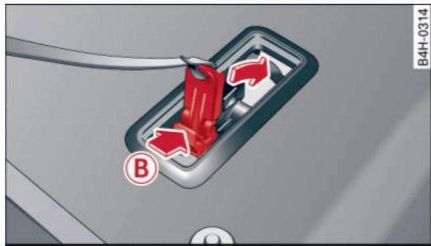 AUDI A8 S8 (2014) - Dégagement d'urgence du verrouillage en position de stationnement - 2