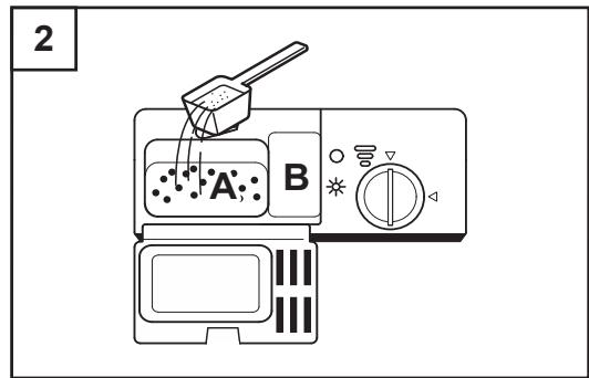COOKE & LEWIS Lave vaisselle compact - Remplissage du distributeur de détergent - 2