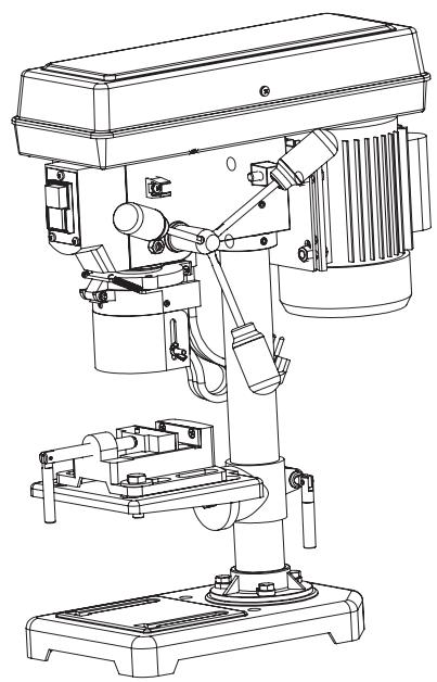 TITAN TTB925DBT - Perceuse à colonne 500 W - 1