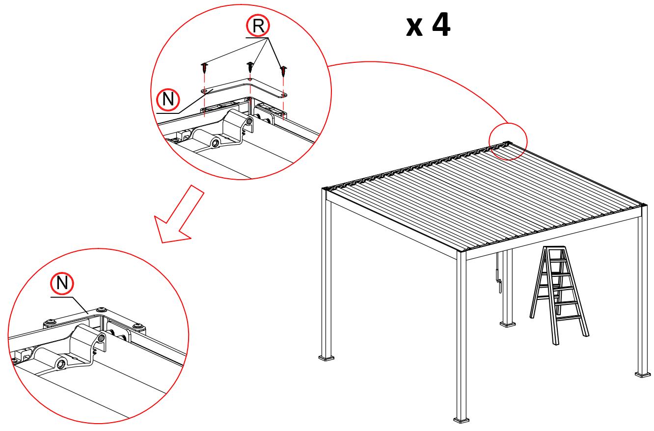 BRICO DEPOT Pergola en aluminium lames orientables - 11 - 9