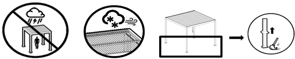 BRICO DEPOT Pergola en aluminium lames orientables - IMPORTANT - 1