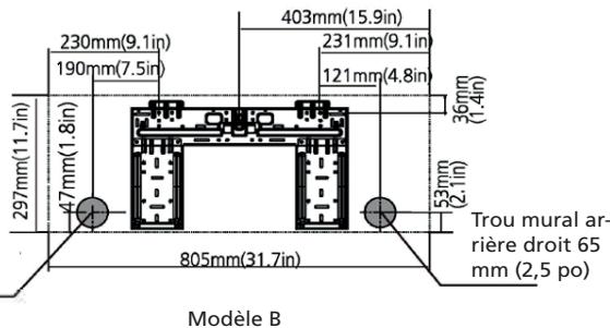 QLIMA SCM45 DUO/MULTI - DIMENSIONS DE LA PLAQUE DE FIXATION - 5