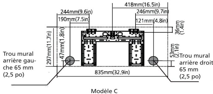 QLIMA SCM45 DUO/MULTI - DIMENSIONS DE LA PLAQUE DE FIXATION - 6