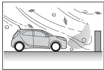 TOYOTA Aygo X - Situations dans lesquelles le système peut intervenir même s'il n'y a peu risque de collision - 2