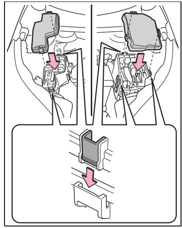 TOYOTA Aygo X - Pour remonter le couvercle de la boite à fusibles (compartment moteur: boites à fusibles de type A et type B) - 1