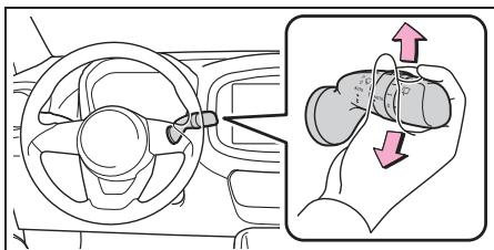 TOYOTA Aygo X - Utilisation du commodod'essuie-glaces - 5