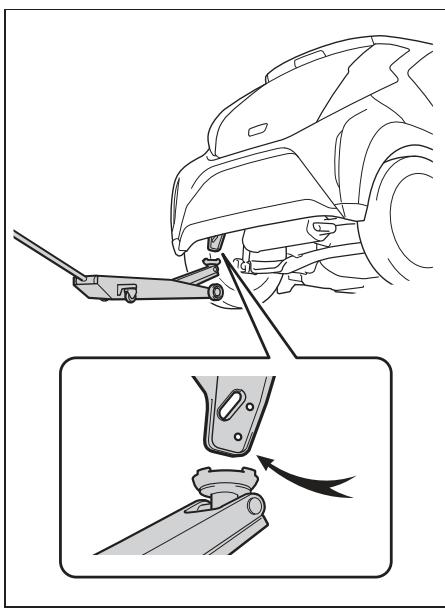 TOYOTA Aygo X - Emplacement du point de levage - 2