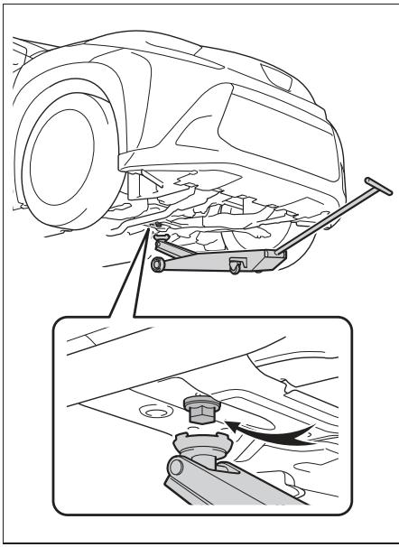 TOYOTA Aygo X - Emplacement du point de levage - 1