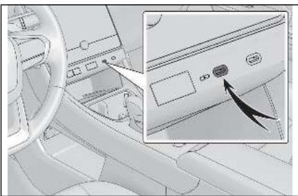 LEXUS LBX AY10 (2023) - Utilisation des ports USB de charge de type C - 1