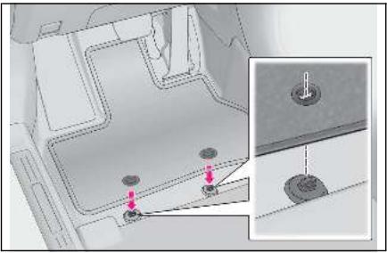 LEXUS LBX AY10 (2023) - Installation des tapis de sol - 1