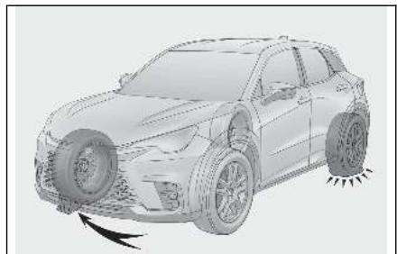 LEXUS LBX AY10 (2023) - Remplacement d'un pneu dégonflé - 1