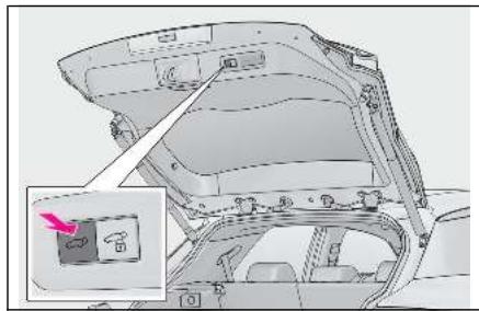 LEXUS LBX AY10 (2023) - Réglage de la position ouverte de la porte de coffre (véhicules avec porte de coffre électrique) - 1