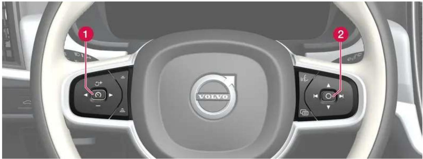 VOLVO S90 Hybride (2024) - Commandes au volant et avertisseur sonore - 1