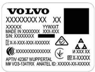 VOLVO S90 Hybride (2024) - Réception par type du système de télécommande - 1