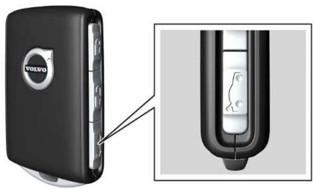 VOLVO S90 Hybride (2024) - Déverrouiller le coffre à bagages avec le bouton de clé - 1