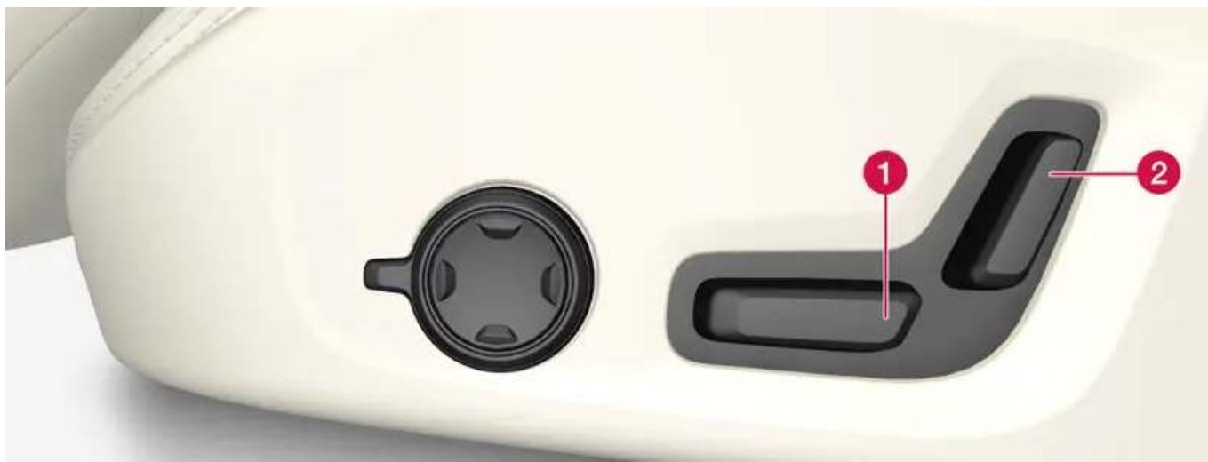 VOLVO S90 Hybride (2024) - Ajuster le siège passager depuis le siège conducteur* - 1
