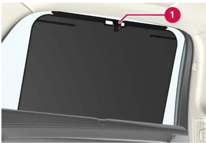 VOLVO S90 Hybride (2024) - Utiliser les rideaux pare-soleil* - 1