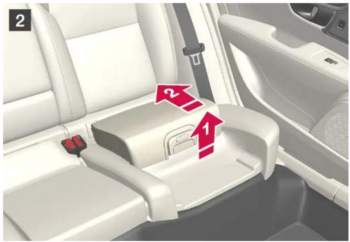 VOLVO S90 Hybride (2024) - Relever le coussin d'assise du siège pour infant intégré* - 7