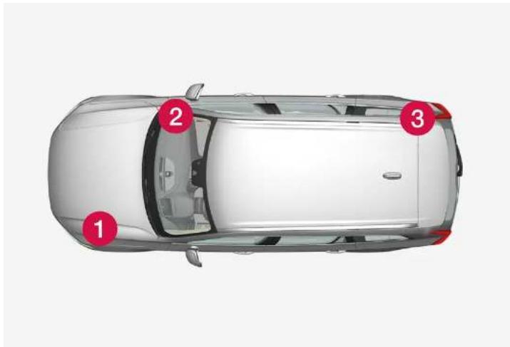 VOLVO S90 Hybride (2024) - Emplacement des centrales électriques - 1