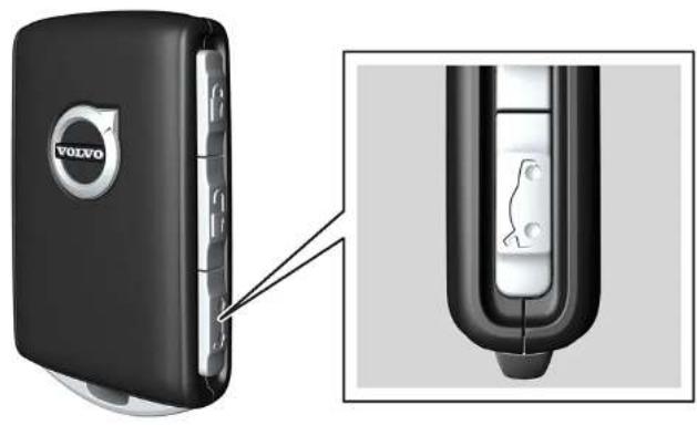 VOLVO S90 Hybride (2024) - Déverrouiller le coffre à bagages avec le bouton de clé - 1