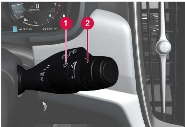 VOLVO S90 Hybride (2024) - Utiliser le capteur de pluie - 1