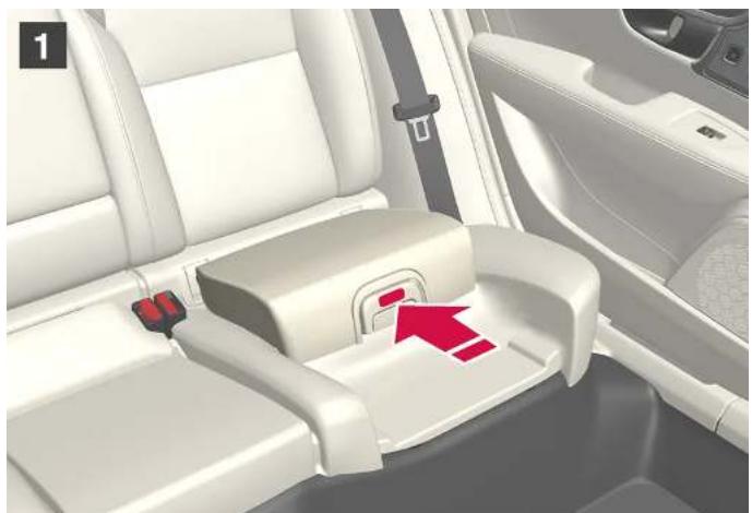 VOLVO S90 Hybride (2024) - Relever le coussin d'assise du siège pour infant intégré* - 5