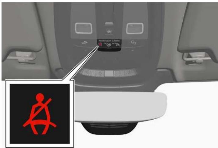 VOLVO S90 Hybride (2024) - Témoin de ceinture de sécurité non bouclée - 1