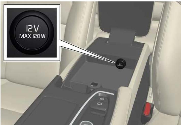 VOLVO S60 Hybride (2024) - Prise électrique 12 V - 1
